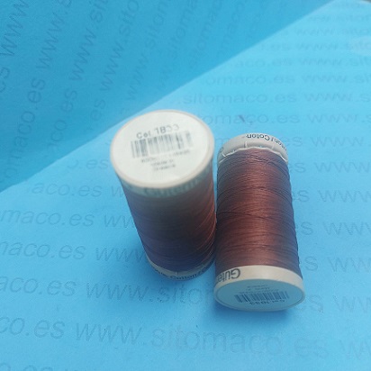 SET 2 BOBINAS GUTERMAN ACOLCHADO 200m  MARRON OXIDO COD.: 1833